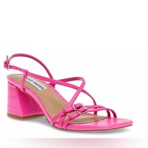 Steve Madden Hot Pink Heeled Sandals